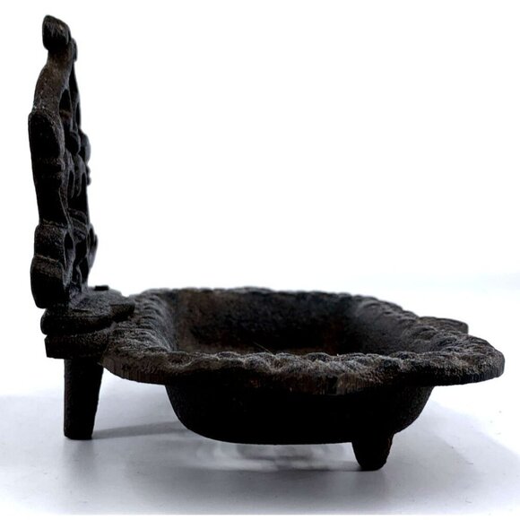 Cast Iron Soap Dish 6" x 4.5" Farmhouse Rustic - Picture 4 of 7